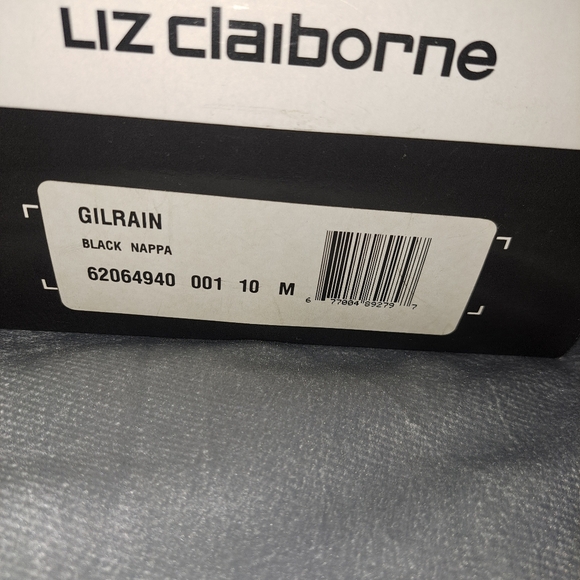 Liz Claiborne Black Leather Mules - Picture 4 of 4